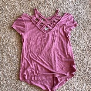 pink moral fiber shirt